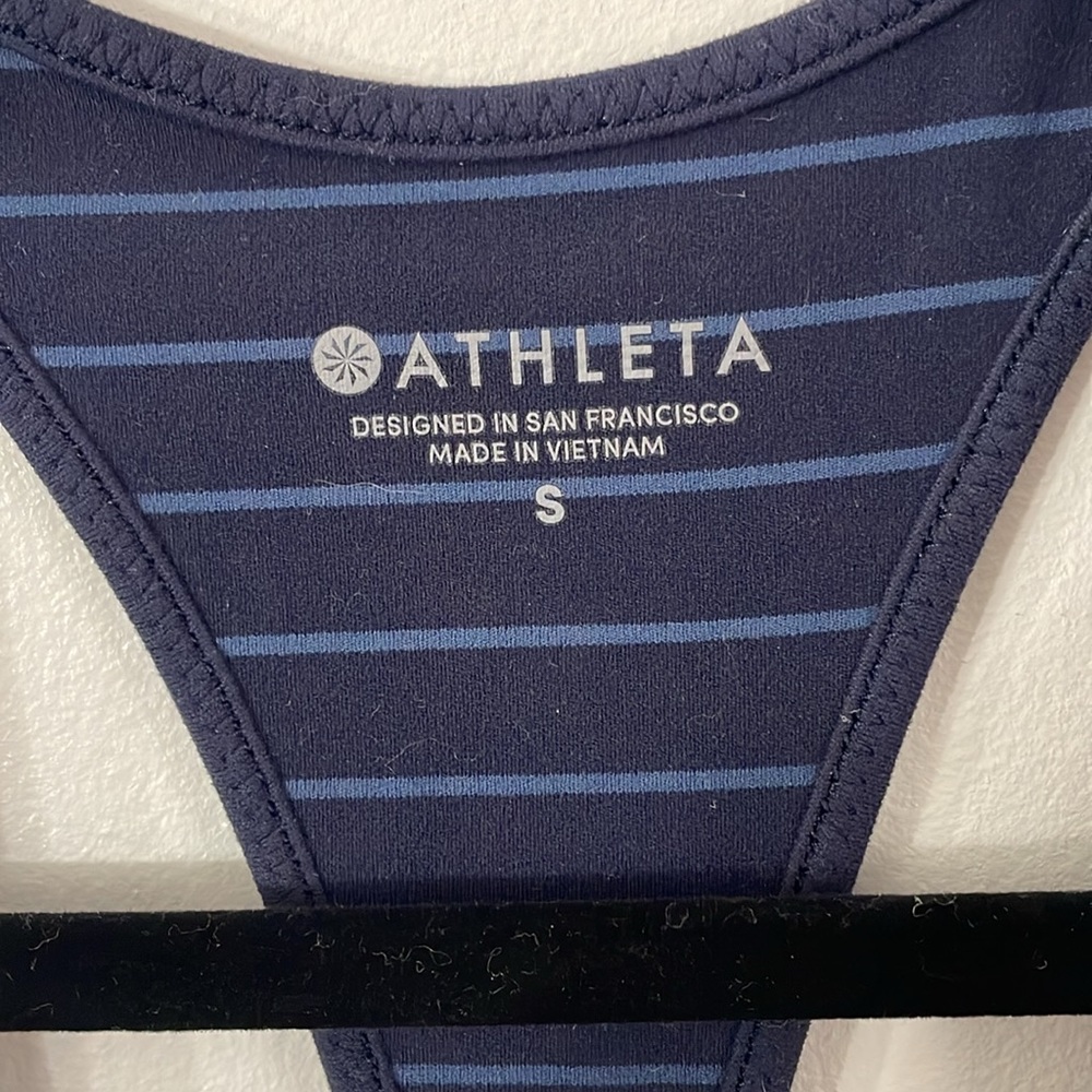 Athleta Racerback Striped Tank Top - Picture 2 of 4